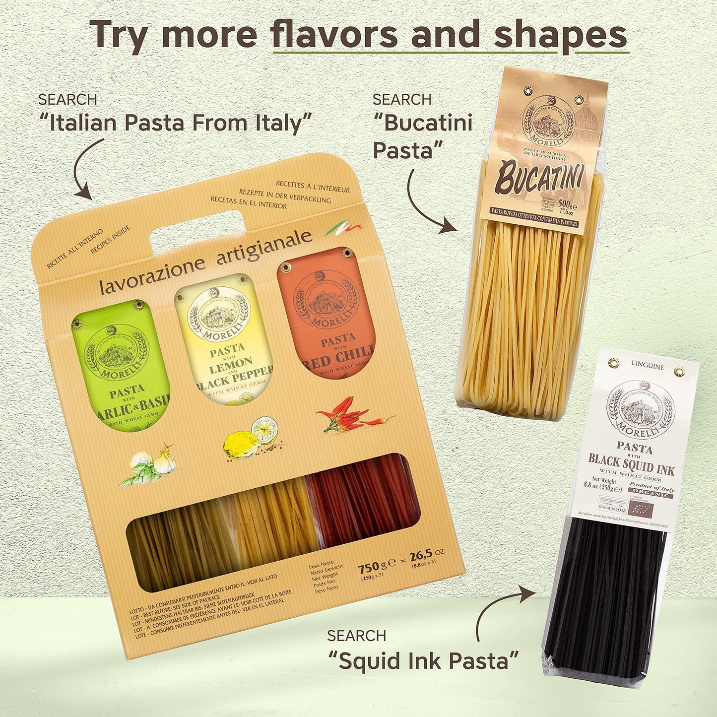 RETIREMENT: Morelli Gourmet Pasta Italian Gift Basket From Italy