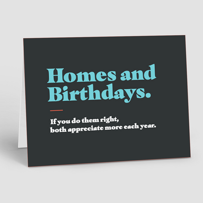 Birthday Notecards – Homes and Birthdays (Pack of 10)
