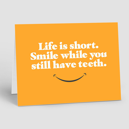 Birthday Notecards – Life Is Short (Pack of 10)