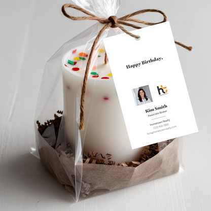 Birthday Pop By Tags - Candle (Pack of 20)