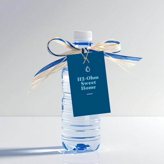 OPEN HOUSE: Bottle Water (10 Personalized Tags)