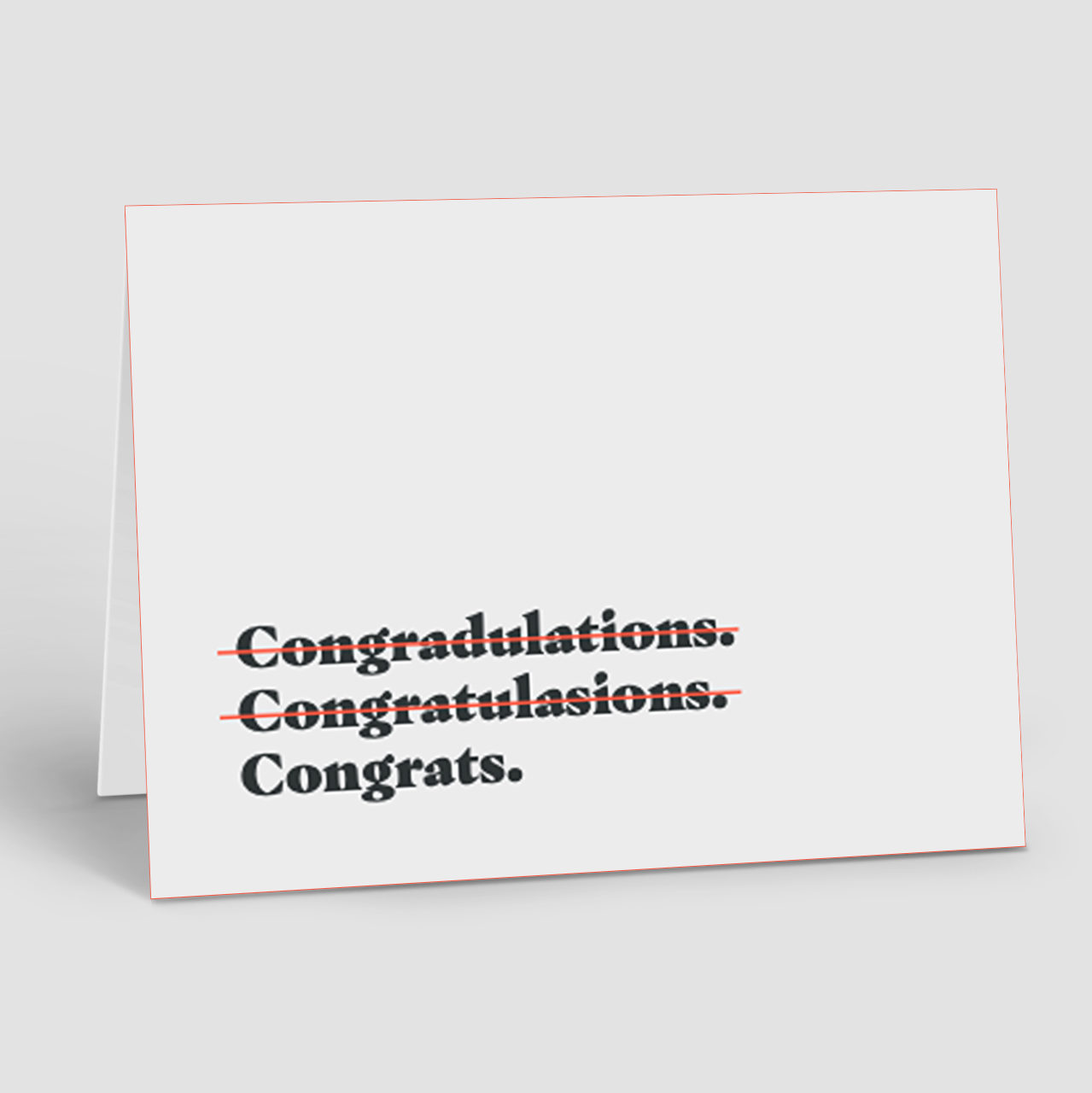 CONGRATULATIONS: Congrats (10 Personalized Cards)