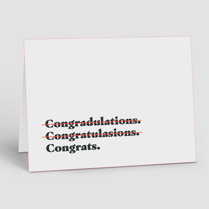 Congratulations Notecards –Congrats (Pack of 10)