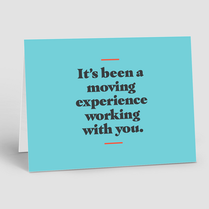 Closing Notecards – Moving Experience (Pack of 10)