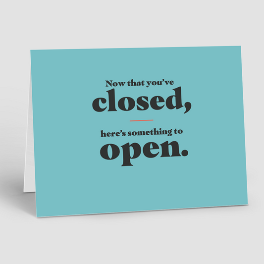 CLOSING: Now That You're Closed w/Gift Card Holder (Pack of 10)