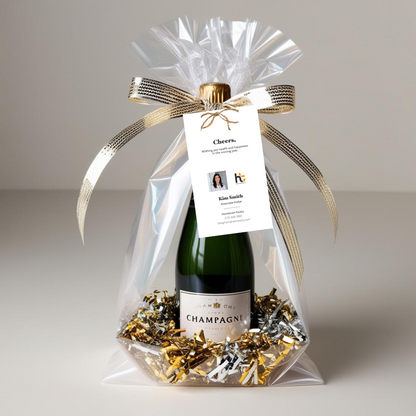 Holiday Pop By Tags - New Year's Eve Bubbly (Pack of 20)
