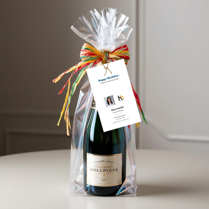 Birthday Pop By Tags - Champagne (Pack of 20)