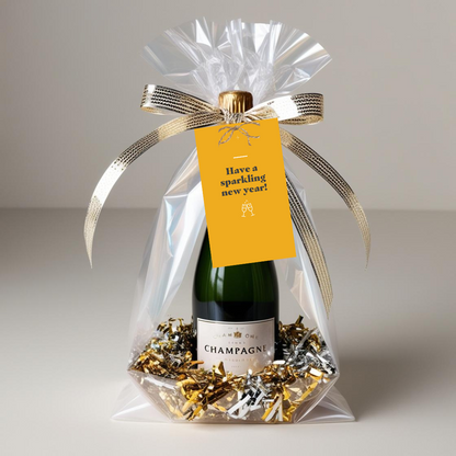 Holiday Pop By Tags - New Year's Eve Bubbly (Pack of 20)