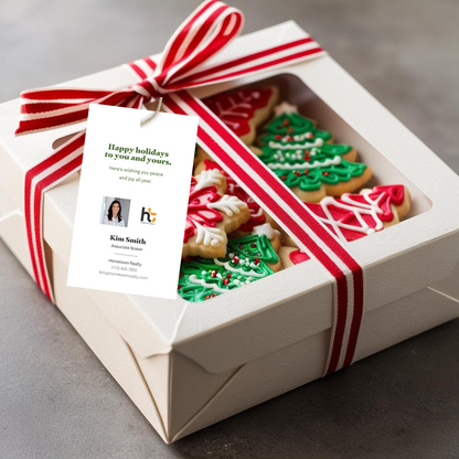 Holiday Pop By Tags - Christmas Cookies (Pack of 20)