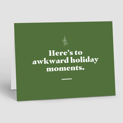 Holiday Notecards – Mistletoe Awkward Moment (Pack of 10)