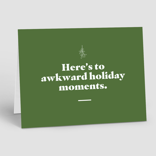 HOLIDAY: Mistletoe Awkward Moment (10 Personalized Cards)