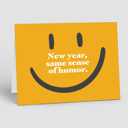 Holiday Notecards – New Year, Same Humor (Pack of 10)