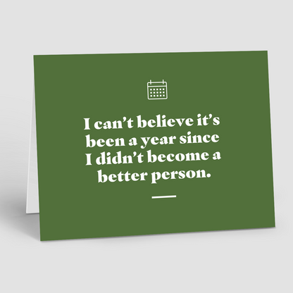 Holiday Notecards – New Year, Same Person (Pack of 10)