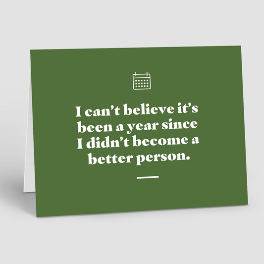 HOLIDAY: New Year, Same Person  (10 Personalized Cards)