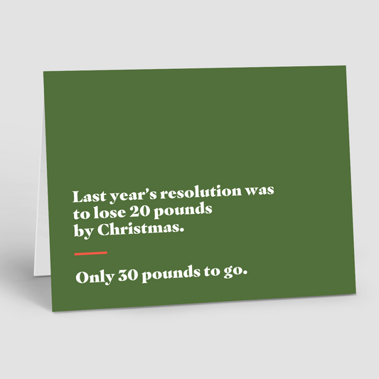 HOLIDAY: Last Year's Resolution (10 Personalized Cards)