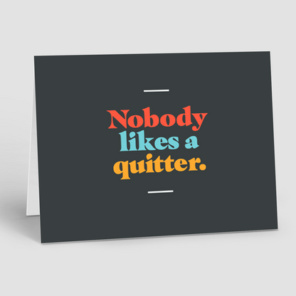 Holiday Notecards – Nobody Likes a Quitter (Pack of 10)