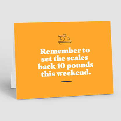 Holiday Notecards  Thanksgiving Scales (Pack of 10)