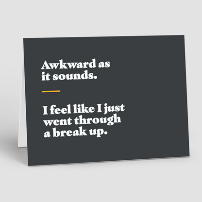 Just Because Notecards – Awkward Breakup (Pack of 10)