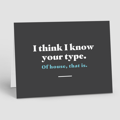 Just Because Notecards – I Know Your Type (Pack of 10)