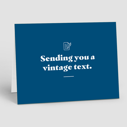 Just Because Notecards – Vintage Text (Pack of 10)