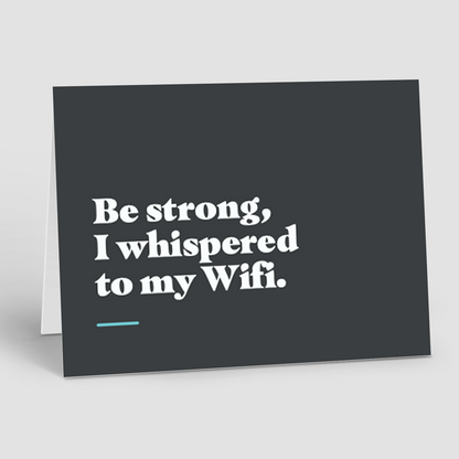Just Because Notecards – Be Strong Wifi (Pack of 10)