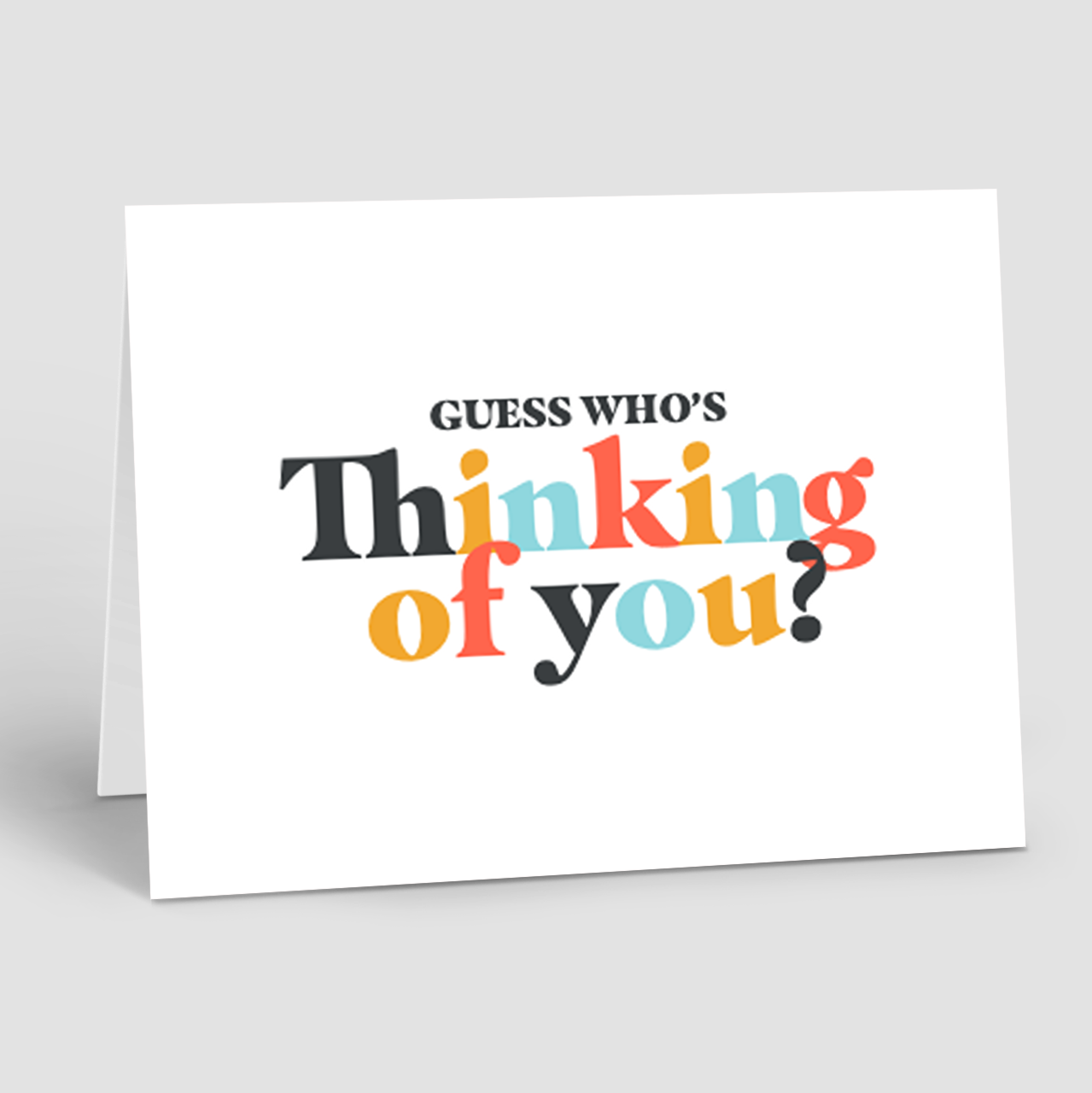 JUST BECAUSE: Guess Who's Thinking of You (10 Personalized Cards)