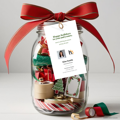 Holiday Pop By Tags - Gift Wrap (Pack of 20)