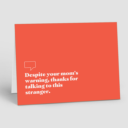 Open House Notecards –Talk to Strangers (Pack of 10)