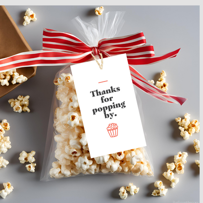 Open House Treat Tags - Popcorn (Pack of 20)