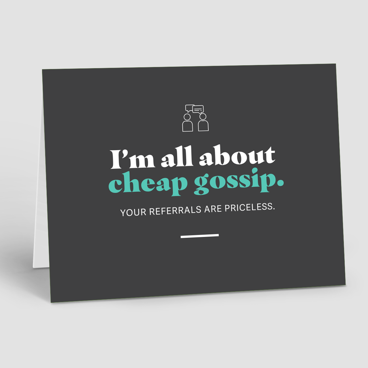 REFERRAL: All About Cheap Gossip (10 Personalized Cards)