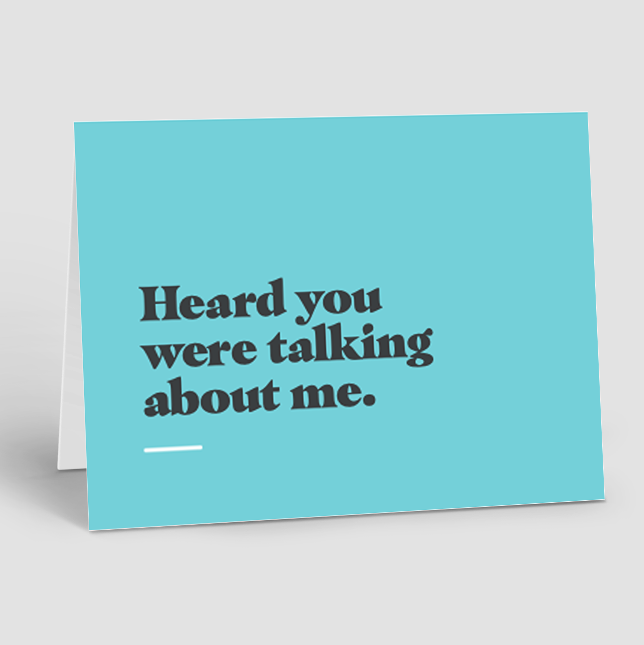 REFERRAL: Heard You Were Talking (10 Personalized Cards)