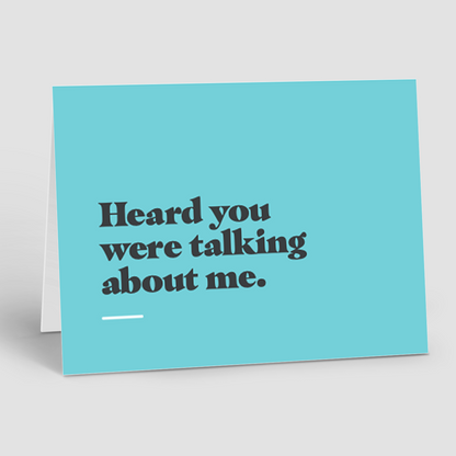 Referral Notecards – Heard You Were Talking (Pack of 10)