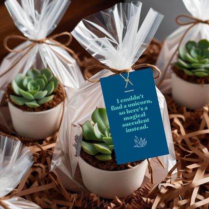 Anytime Pop By Tags - Succulent (Pack of 20)