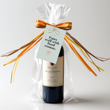 Holiday Pop By Tags - Wine (Pack of 20)