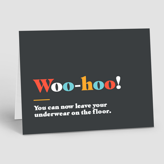 UNDER CONTRACT NOTE CARD: Woo Hoo (10 Personalized Cards)