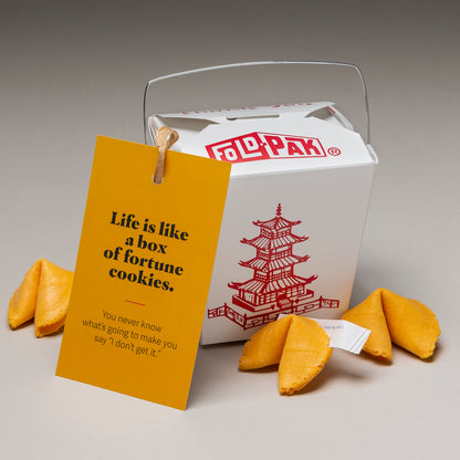Holiday Pop By Tags - New Year's Fortune Cookies (Pack of 20)