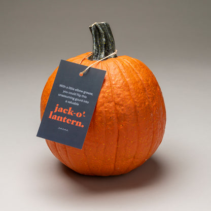 Holiday Pop By Tags - Halloween Pumpkin (Pack of 20)