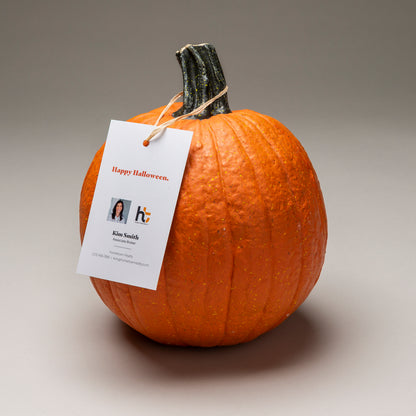 Holiday Pop By Tags - Halloween Pumpkin (Pack of 20)
