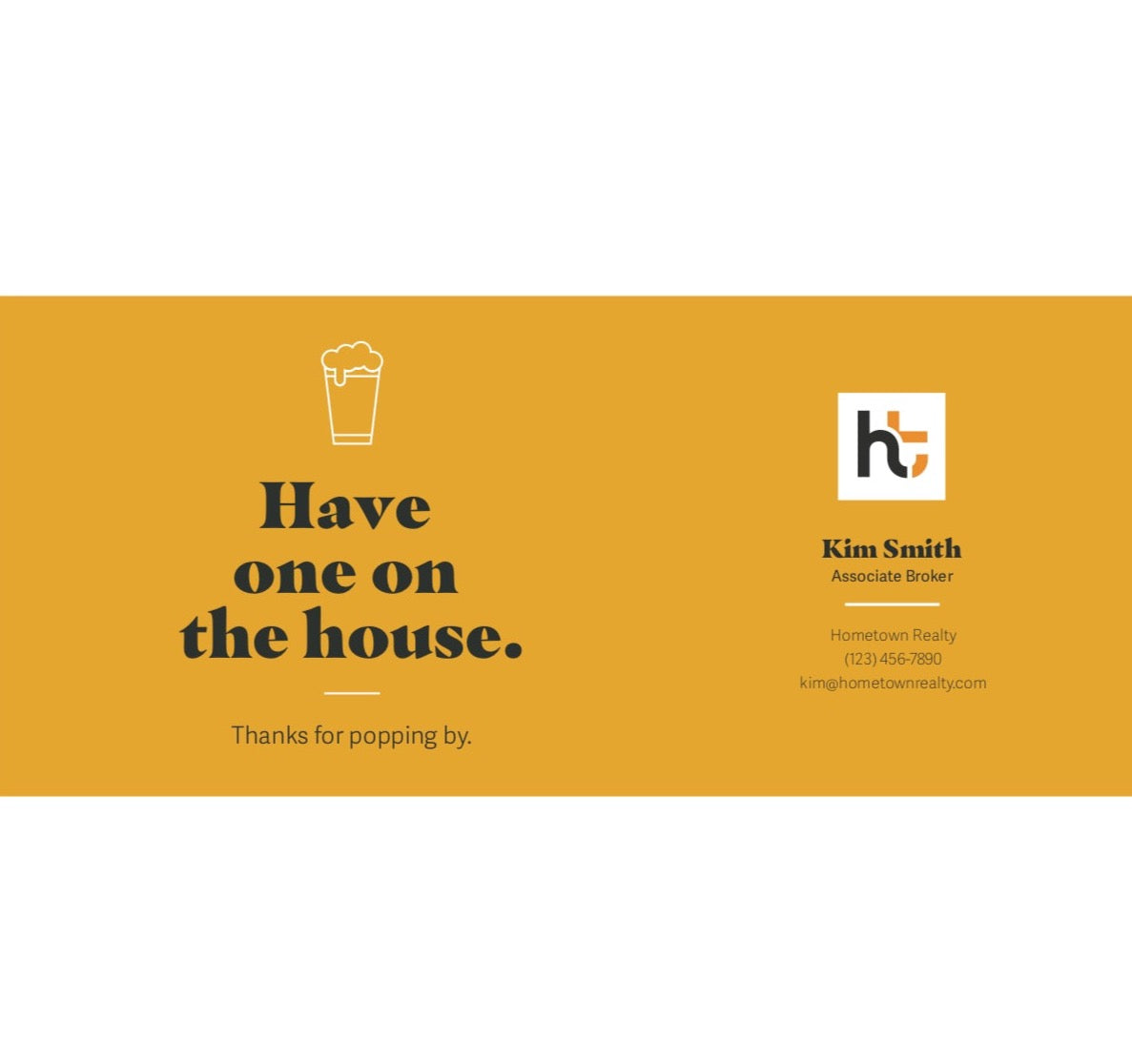 OPEN HOUSE: Branded Beer Labels (Pack of 24)