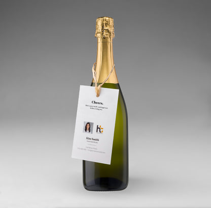 Holiday Pop By Tags - New Year's Eve Bubbly (Pack of 20)