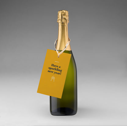 Holiday Pop By Tags - New Year's Eve Bubbly (Pack of 20)