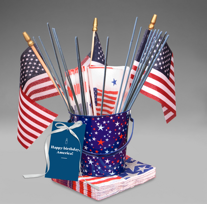 Holiday Pop By Tags - July 4th Sparklers (Pack of 20)